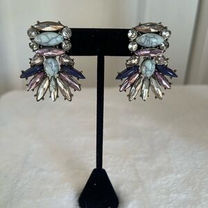 Elegant Multi-Color Statement Earrings